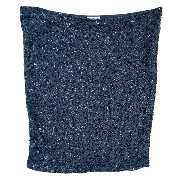 Haute Hippie Black Sequin Strapless Tube Top Size XS - Picture 1 of 10